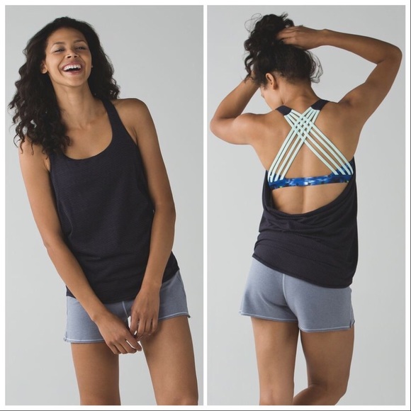 lululemon athletica Tops - Lululemon | Wild Tank Naval Blue Windy Blooms